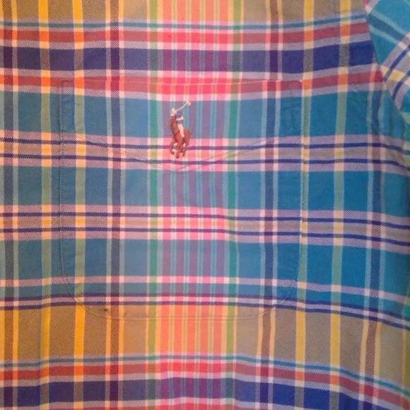 POLO RALPH LAUREN Men's Plaid Button Down Shirt Size XL - Picture 2 of 5